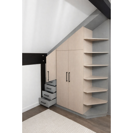 Шкаф для мансарды на заказ A-101